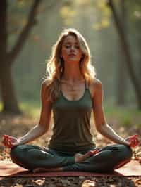 woman engaging in a mindfulness practice