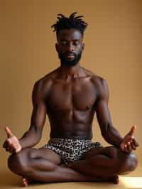 man engaging in a mindfulness practice