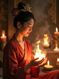 woman receiving energy healing in a healing circle