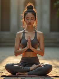 woman engaging in a mindfulness practice