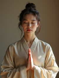 woman engaging in a mindfulness practice