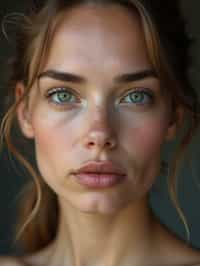 close up of woman without makeup