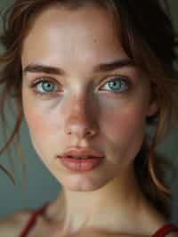 close up of woman without makeup. no makeup look.