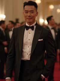 man in tuxedo  at Met Gala