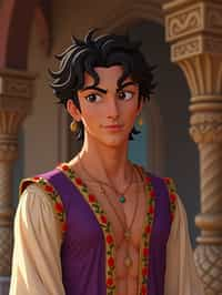 man as Aladdin prince  from Disney