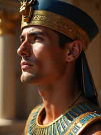 man as Egyptian Pharaoh Emperor