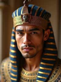 man as Egyptian Pharaoh Emperor