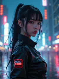 woman as futuristic beautiful cyberpunk police officer, in heavy rainning futuristic tokyo rooftop cyberpunk night, ssci-fi, fantasy, intricate, very very beautiful, elegant, neon light, highly detailed, digital painting, artstation, concept art, soft light, hdri, smooth, sharp focus, illustration, art by tian zi and craig mullins and wlop and alphonse mucha