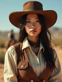 woman as Cowboy in the Wild West