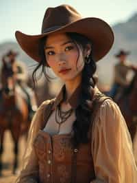 woman as Cowboy in the Wild West