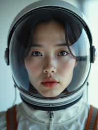 woman as NASA Astronaut in space suit