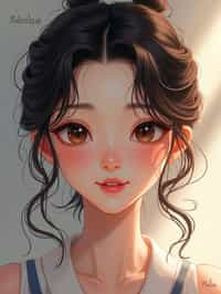 woman as concept art of a Ghibli anime illustration | | anime anime anime anime anime anime, cute - fine - face, pretty face, realistic shaded perfect face, fine details in the style of Ghibli Studios. by stanley artgerm lau, wlop, rossdraws, james jean, andrei riabovitchev, marc simonetti, and sakimichan, trending on artstation