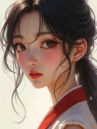 woman as concept art of a Ghibli anime illustration | | anime anime anime anime anime anime, cute - fine - face, pretty face, realistic shaded perfect face, fine details in the style of Ghibli Studios. by stanley artgerm lau, wlop, rossdraws, james jean, andrei riabovitchev, marc simonetti, and sakimichan, trending on artstation