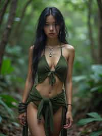 woman in the jungle