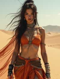 woman in style of mad max warrior in desert _ unreal _ 5 _ daz. _ rpg _ shot _ extremely _ detailed _ artgerm _ greg _ rutkowski _ greg