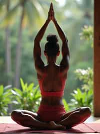 woman doing Yoga at a Yoga Retreat in Bali