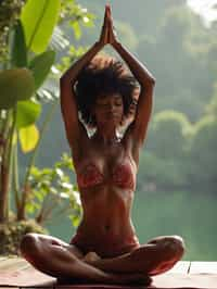 woman doing Yoga at a Yoga Retreat in Bali