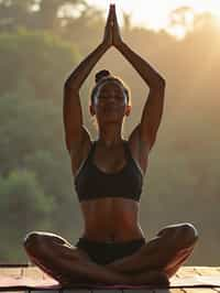 woman doing Yoga at a Yoga Retreat in Bali