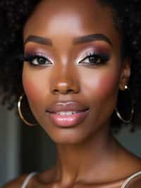 make up ideas for woman. fake eyelashes, perfect cat eyeliner, light pink lipstick