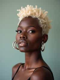 woman with platinum blonde hair dyed