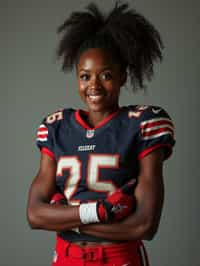 woman as American Football Player in the NFL