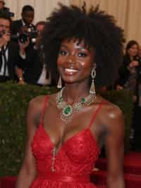 woman in  gala dress at Met Gala