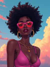 woman, gta vice city cover art, borderlands style, celshading, trending on artstation, by rhads, andreas rocha, rossdraws, makoto shinkai, laurie greasley, lois van baarle, ilya kuvshinov and greg rutkowski