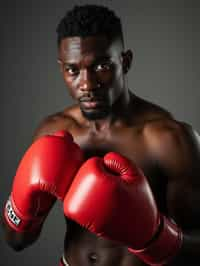 man as a Boxer wearing Boxing Gloves