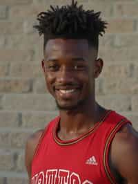 man as Cheerleader at college