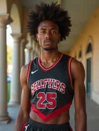 man as Cheerleader at college