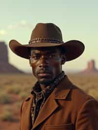 man as Cowboy in the Wild West