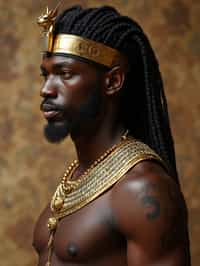 man as Egyptian Pharaoh Emperor