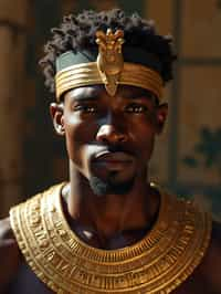 man as Egyptian Pharaoh Emperor