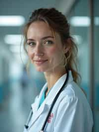 woman as a Doctor in Hospital