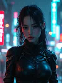 woman as futuristic beautiful cyberpunk police officer, in heavy rainning futuristic tokyo rooftop cyberpunk night, ssci-fi, fantasy, intricate, very very beautiful, elegant, neon light, highly detailed, digital painting, artstation, concept art, soft light, hdri, smooth, sharp focus, illustration, art by tian zi and craig mullins and wlop and alphonse mucha