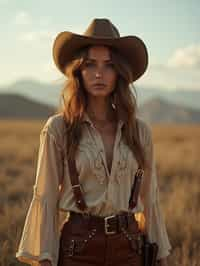 woman as Cowboy in the Wild West