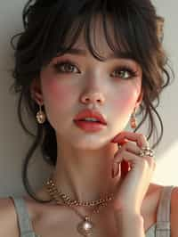 a beautiful fashion charming dreamlike woman with lv jewelry, character art, art by artgerm lau and wlop and and ilya kuvshinov and john singer sargent, hyperdetailed, 8 k realistic, symmetrical, frostbite 3 engine, cryengine, dof, trending on artstation, digital art