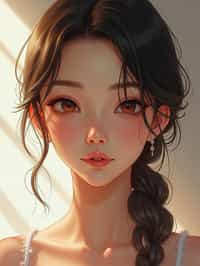 woman as concept art of a Ghibli anime illustration | | anime anime anime anime anime anime, cute - fine - face, pretty face, realistic shaded perfect face, fine details in the style of Ghibli Studios. by stanley artgerm lau, wlop, rossdraws, james jean, andrei riabovitchev, marc simonetti, and sakimichan, trending on artstation