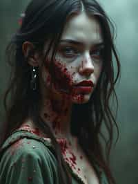 woman as a zombie, 7 days to die zombie, fine art, award winning, intricate, elegant, sharp focus, cinematic lighting, digital painting, 8 k concept art, art by guweiz and z. w. gu, masterpiece, trending on artstation, 8 k