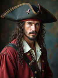 man as a Pirate in the 17th century