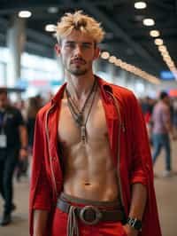 man in sexy Cosplay outfit at Cosplay Convention