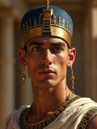 man as Egyptian Pharaoh Emperor