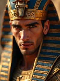 man as Egyptian Pharaoh Emperor