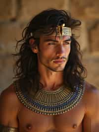 man as Egyptian Pharaoh Emperor