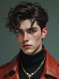 a male man  as a beautiful fashion charming dreamlike man with lv jewelry, character art, art by artgerm lau and wlop and and ilya kuvshinov and john singer sargent, hyperdetailed, 8 k realistic, symmetrical, frostbite 3 engine, cryengine, dof, trending on artstation, digital art