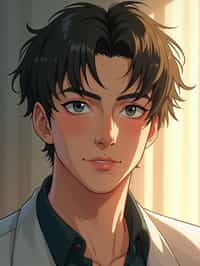 man as concept art of a Ghibli anime illustration | | anime anime anime anime anime anime, cute - fine - face, pretty face, realistic shaded perfect face, fine details in the style of Ghibli Studios. by stanley artgerm lau, wlop, rossdraws, james jean, andrei riabovitchev, marc simonetti, and sakimichan, trending on artstation