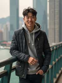 man as digital nomad in Hong Kong