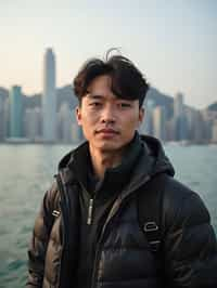 man as digital nomad in Hong Kong