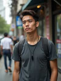 man as digital nomad in Bangkok in Ekkamai district