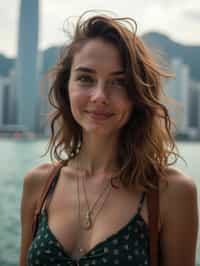 woman as digital nomad in Hong Kong